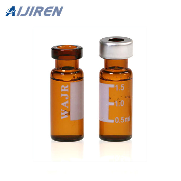 <h3>2mL, Standard Opening Crimp Vials, Amber, Clear PTFE/Red </h3>
